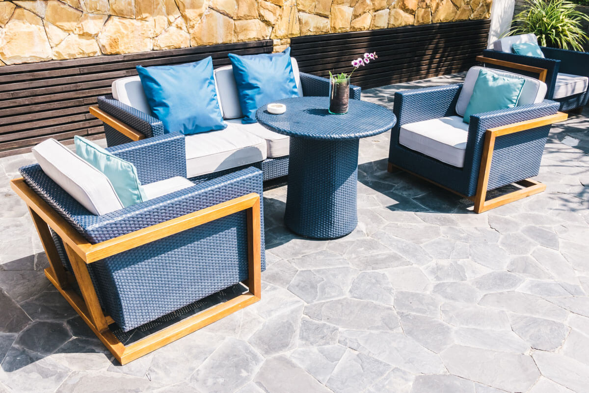 You can heat patio floors made of concrete, pavers, stone, or tile.